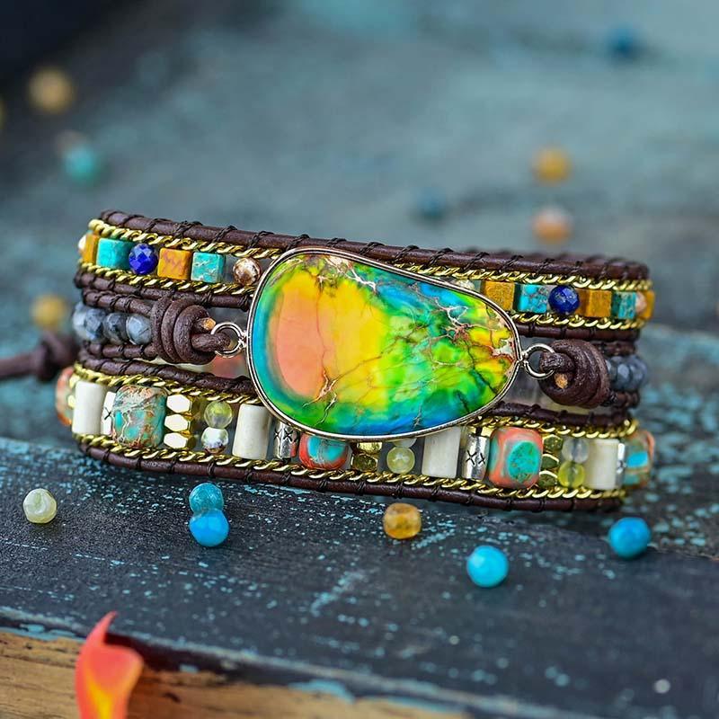 Wrap-armbånd "Livlige Farver Superkræfter"