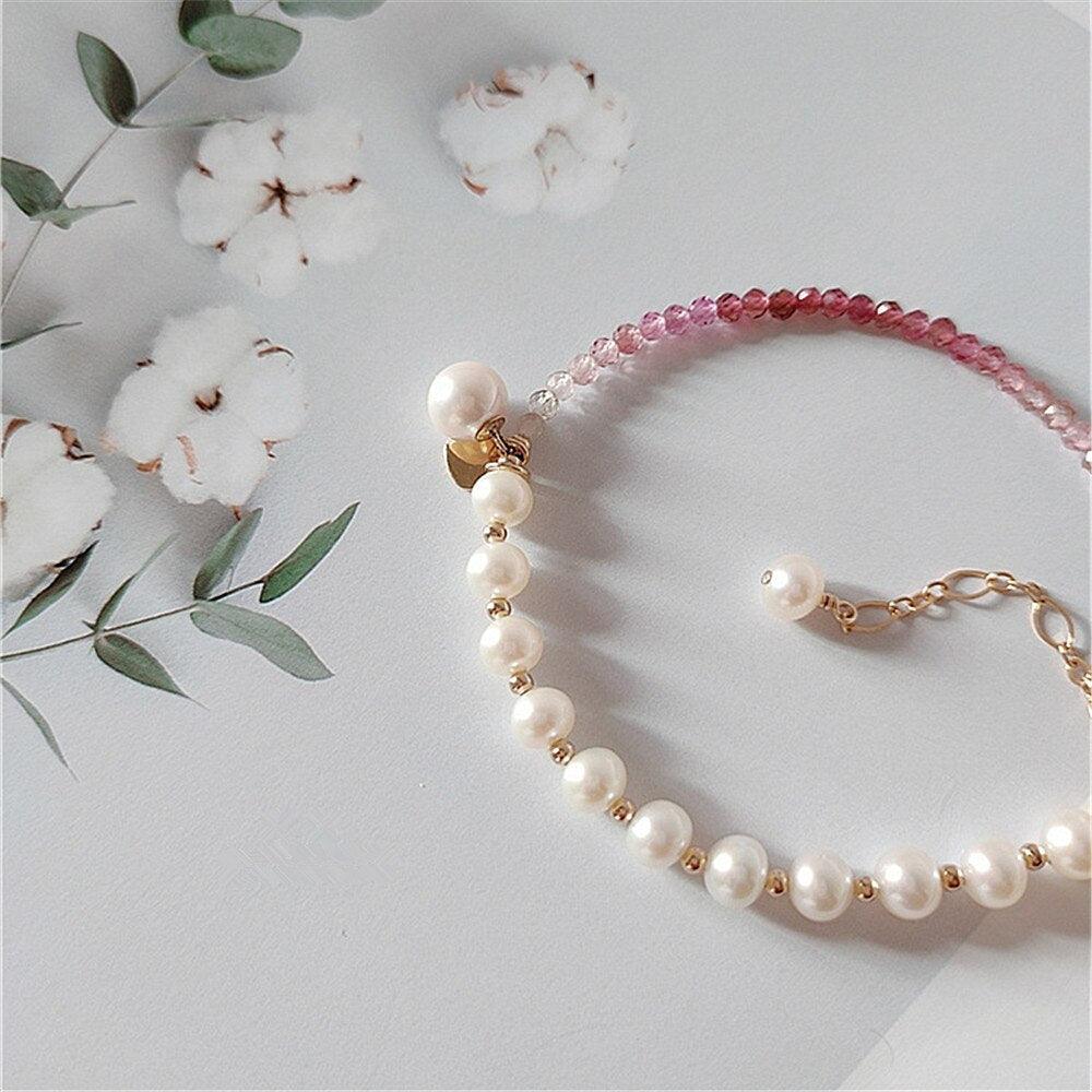 Armbånd "Ærlig Nåde" med turmaliner og perler