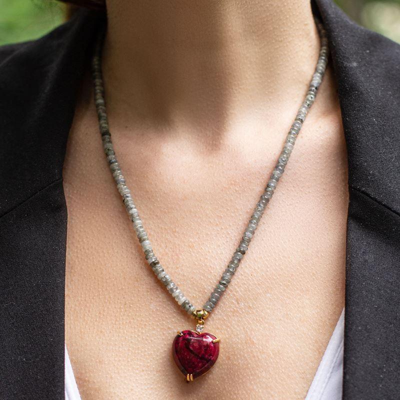 Perlekæde til helende hjerte