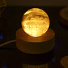 Gyldent Skær Calcit Kuglelampe