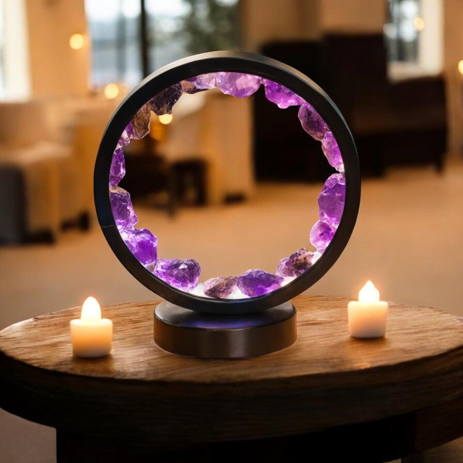 Tranquilt Lys – Ametystlampe til Spirituel Ro