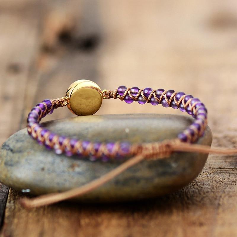Helbredende armbånd med Ametyst