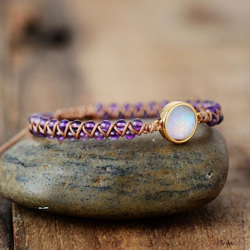 Helbredende armbånd med Ametyst